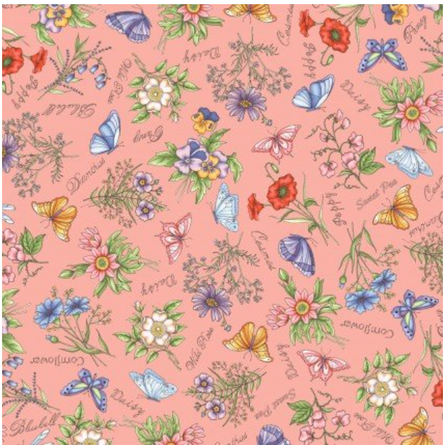 Garden Stroll - Butterflies and Flowers 10123 P2 by Maywood Studio