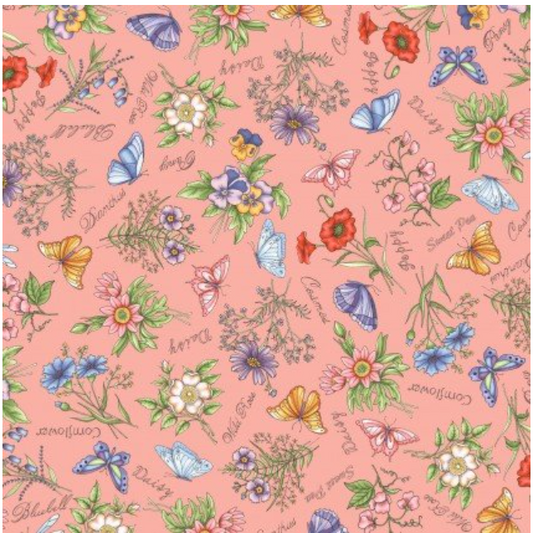 Garden Stroll - Butterflies and Flowers 10123 P2 by Maywood Studio