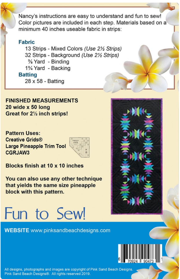 Starlight Table Runner by Pink Sand Beach Designs