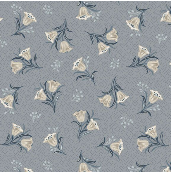 Nouveau Smithsonian - R651063D Tipsy Tulips - Gray by Marcus Fabrics