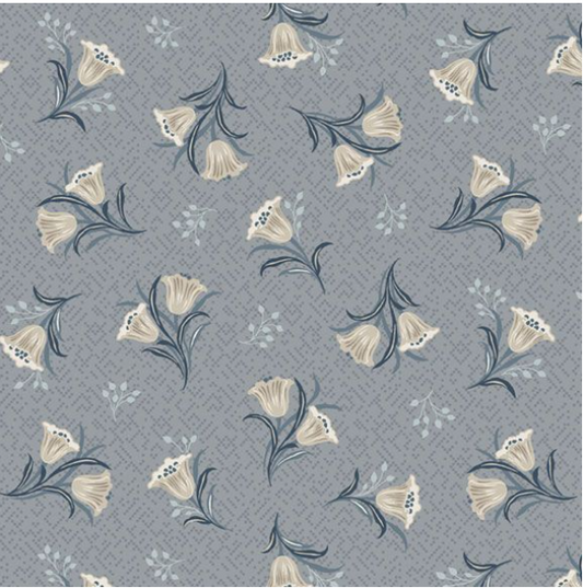 Nouveau Smithsonian - R651063D Tipsy Tulips - Gray by Marcus Fabrics