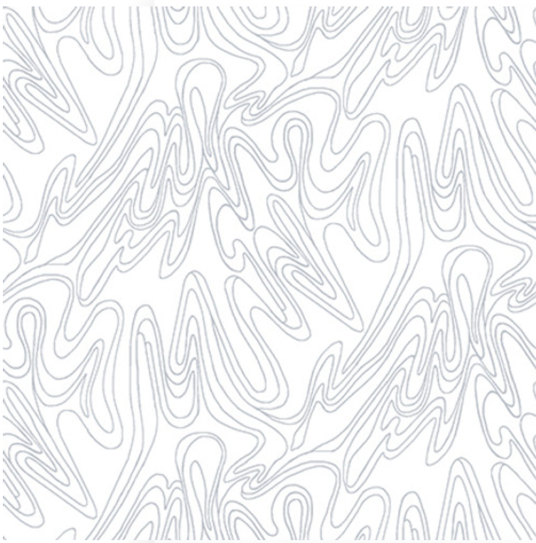 Quilter's Flour VI White on White - Scribble Lines 1683-01W by Henry Glass