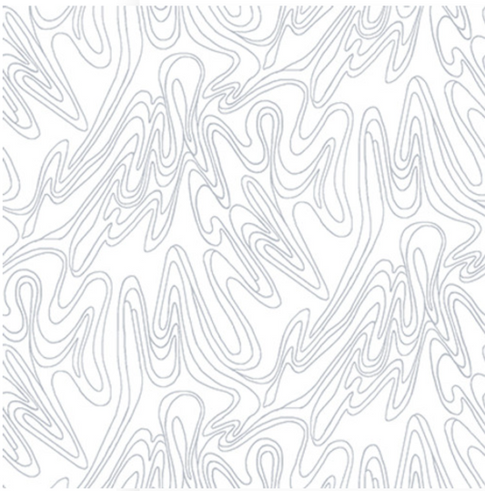 Quilter's Flour VI White on White - Scribble Lines 1683-01W by Henry Glass