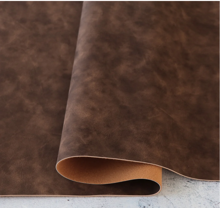 Sallie Tomato High Quality Faux Leather - Cedar Rugged Faux Leather