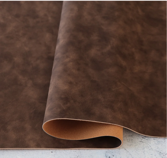 Sallie Tomato High Quality Faux Leather - Cedar Rugged Faux Leather