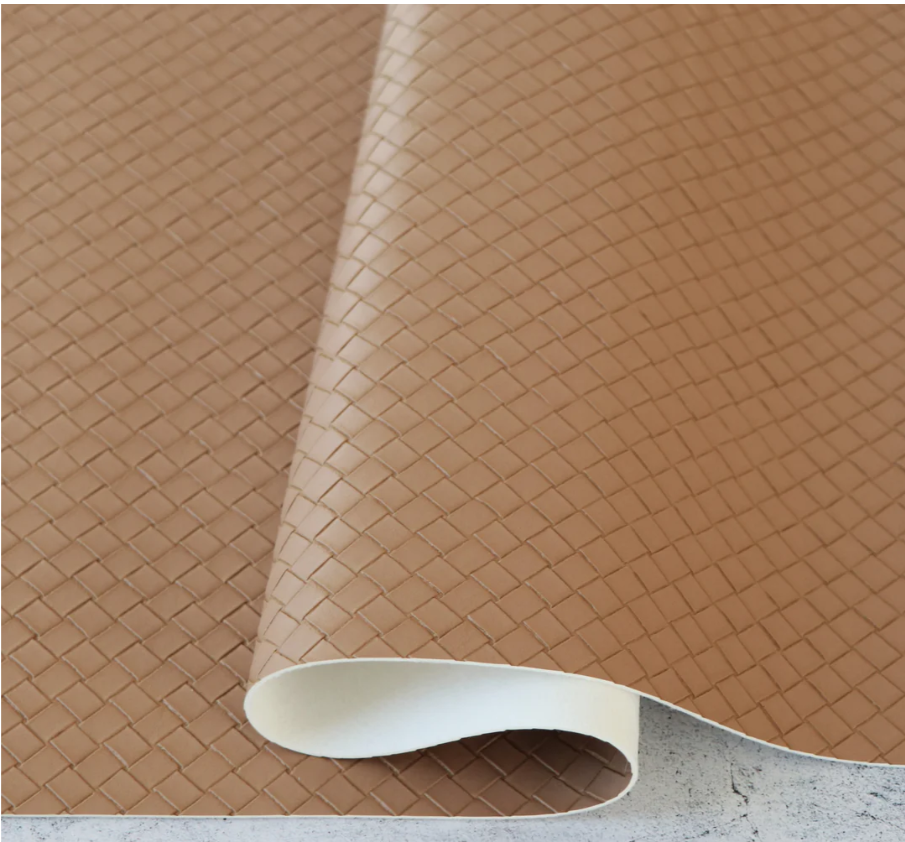 Sallie Tomato High Quality Faux Leather - Desert Basket Weave