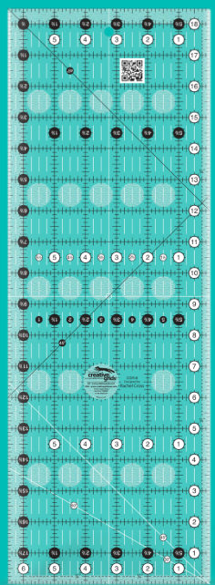 Creative Grids - 6 1/2" x 18 1/2" Turn-a-Round Ruler CGR18