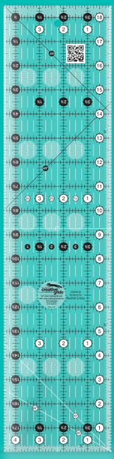 Creative Grids - 4 1/2" x 18 1/2" Turn-a-Round Ruler CGR418