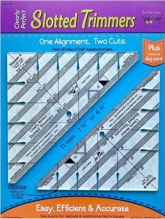 Clearly Perfect Slotted Trimmers A/B By Kari Carr-New Leaf Stitches