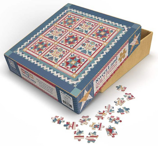 Puzzles - Americana - Sweet Land Quilt Puzzle by Lori Holt of Bee in my Bonnet