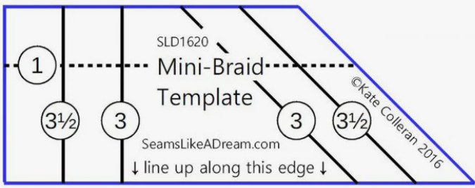 Mini Braid Template by Kate Colleran Designs