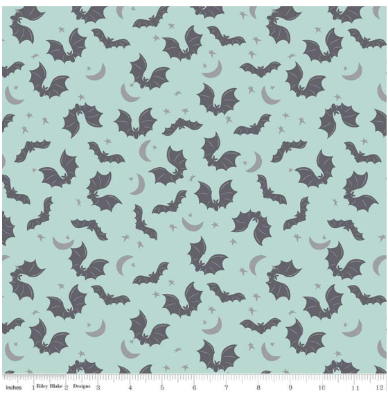 Spooky Hollow - Bats - Scuba Sparkle SC10572 by Riley Blake Designs