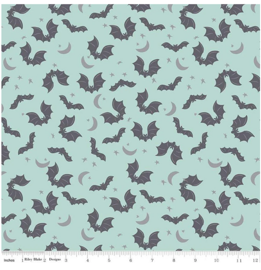 Spooky Hollow - Bats - Scuba Sparkle SC10572 by Riley Blake Designs