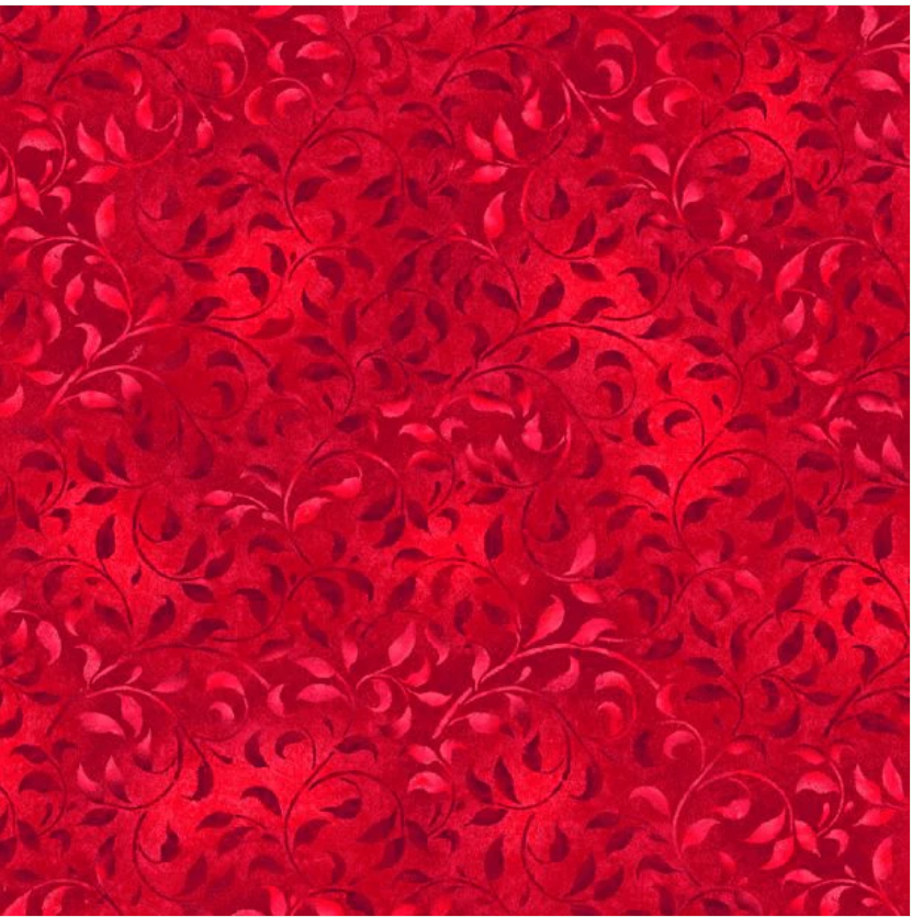 Essentials - Climbing Vines Bright Red 38717 333 by Wilmington Prints