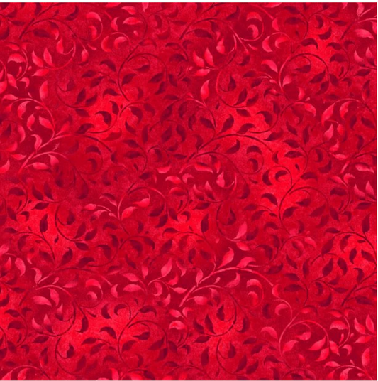 Essentials - Climbing Vines Bright Red 38717 333 by Wilmington Prints