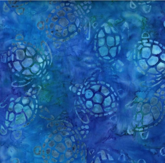 Tropical Batiks - Turtles Turquoise BT6392-D by Michael Miller
