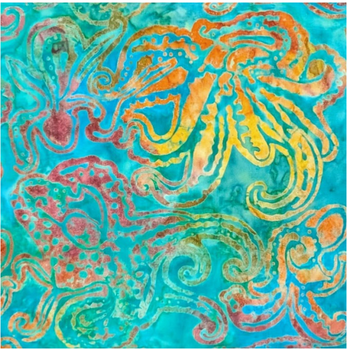 Tropical Batiks - Octopus BT7780-MERM-D by Michael Miller