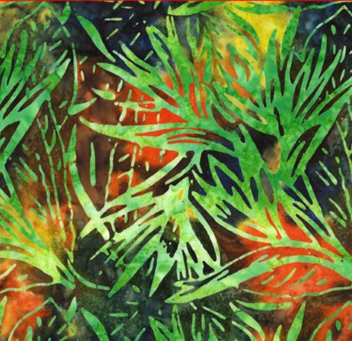 Tropical Batiks - Palm Bloom BT8506-LIMD-D by Michael Miller