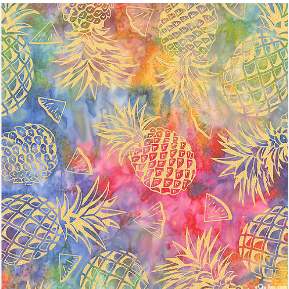 Tropical Batiks - Pineapple Punch BTM8827-MULTI-D by Michael Miller