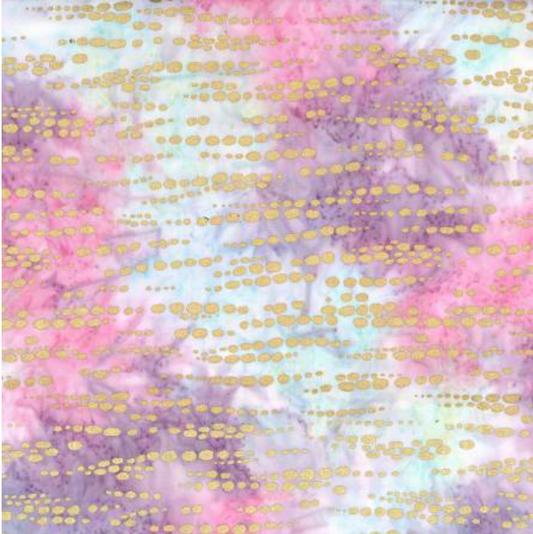 Tropical Batiks Metallics - Glimmer Orchid BTM8513-ORCH-D by Michael Miller