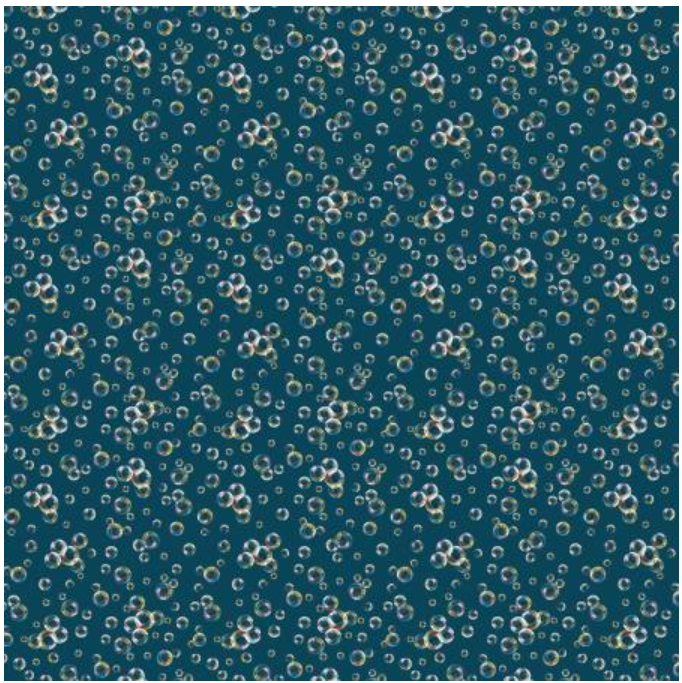 Under the Sea - Sea Bubbles Blue by Benartex