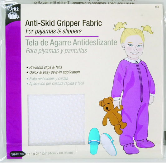 Dritz - Anti-Skid Gripper Fabric for Pajamas & Slippers