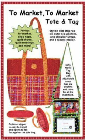 To Market, To Market Tote and Tag Pattern by Annie