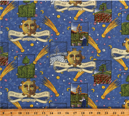 The Old Farmer's Almanac Celestial Patch Farming Agriculture 10331 by Print Concepts