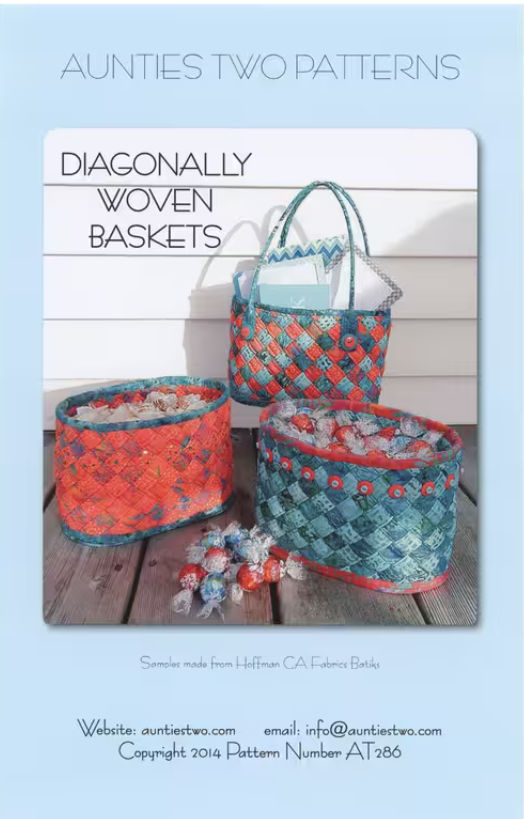 Aunties Two Patterns - Diagonally Woven Baskets