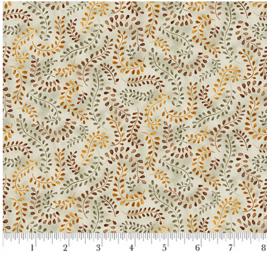 Hello Pumpkin - Swirly Vines 1890-66 by Henry Glass Co