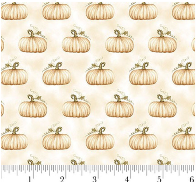 Hello Pumpkin - Small Pumpkins Tans 1891-33 by Henry Glass & Co