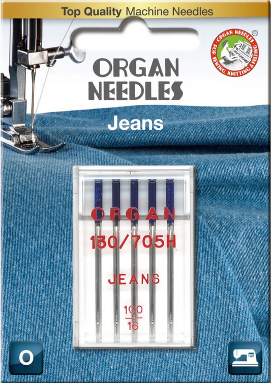 Organ Needles - Jeans 100/16 - Pkg of 5