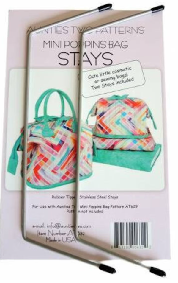 Aunties Two Patterns - Metal Bag Stays Size E