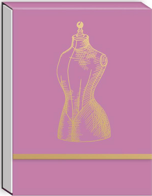 Notepad by MODA "Gold Foil Dress Form"