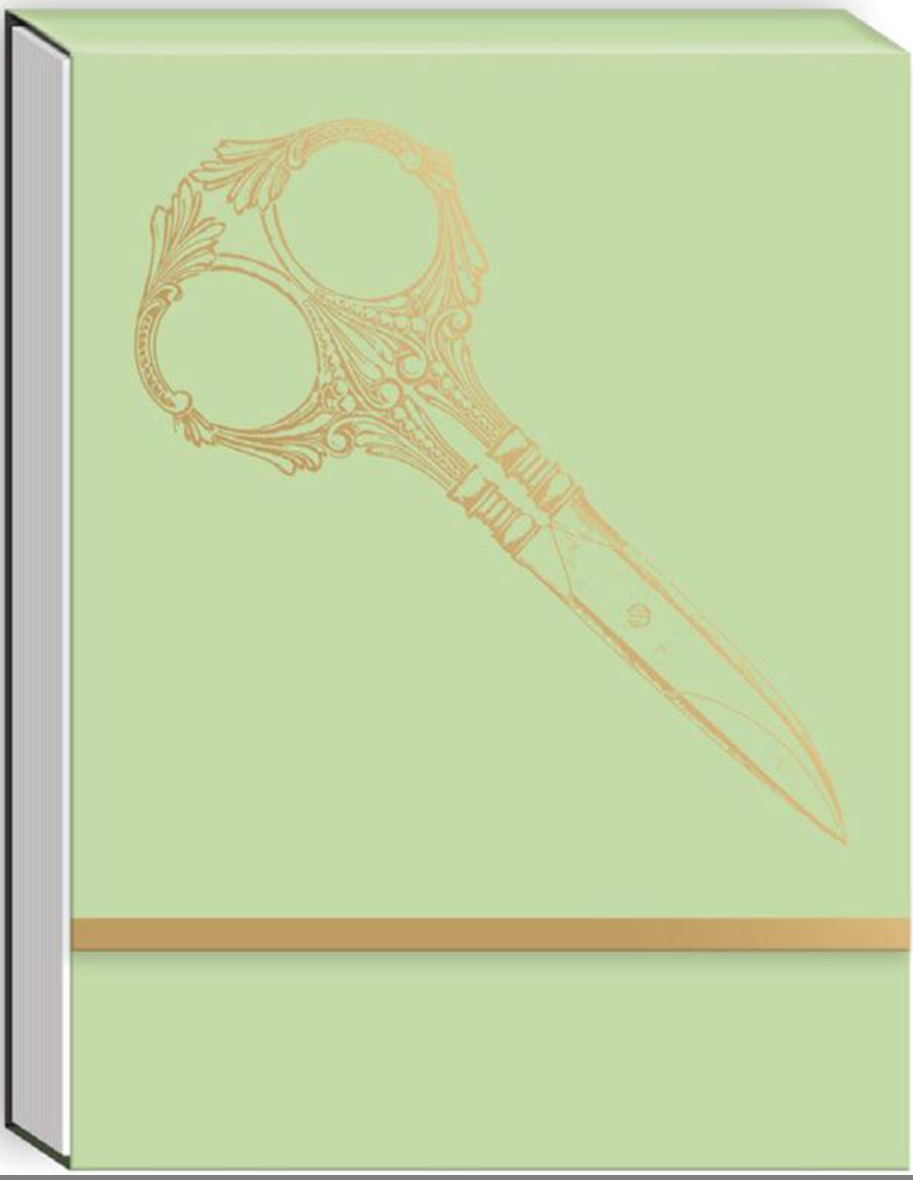 Notepad by MODA "Gold Foil Scissors"