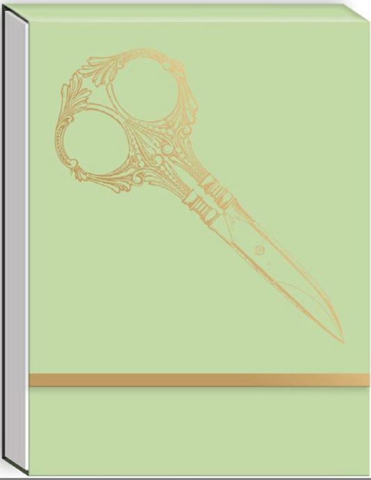 Notepad by MODA "Gold Foil Scissors"