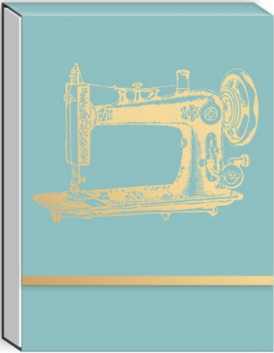 Notepad by MODA "Gold Foil Sewing Machine"