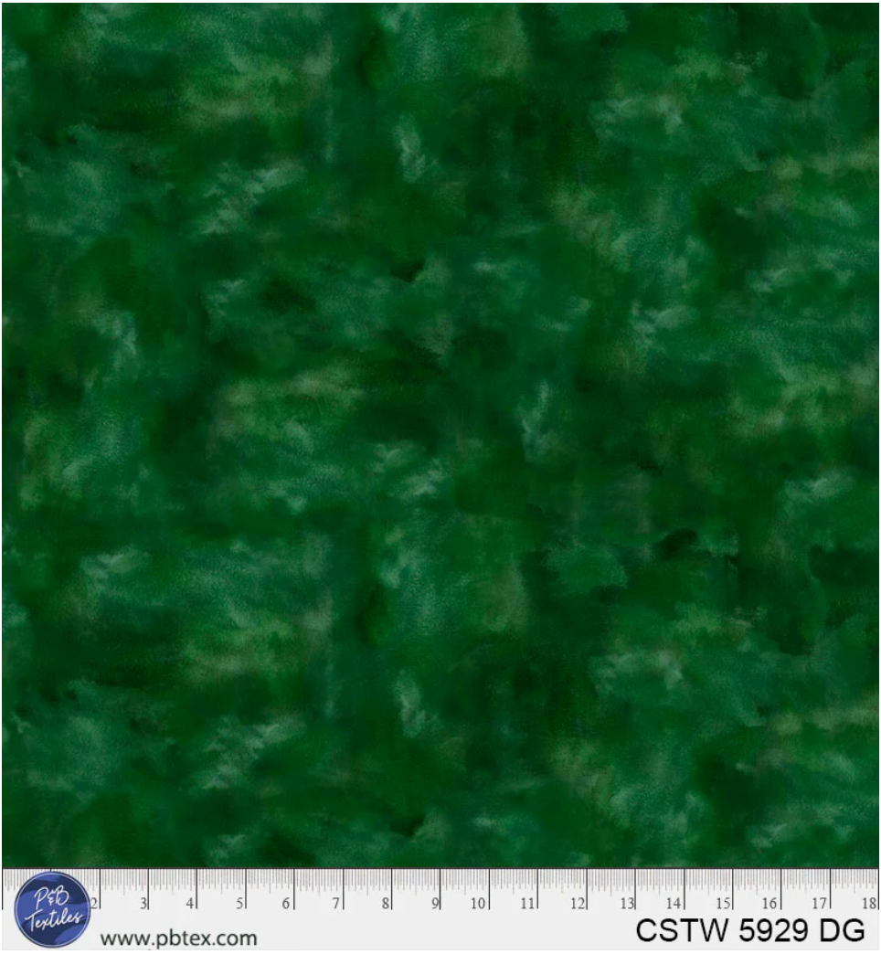 108" Color Stories - 05929-DG Dark Green by P & B Textiles