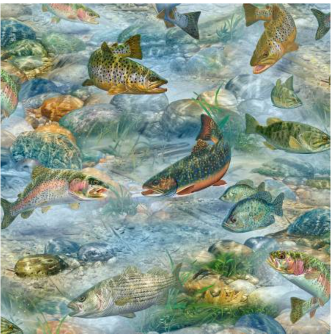 First Catch - Multi First Catch Scenic 10146-475 by Wilmington Prints