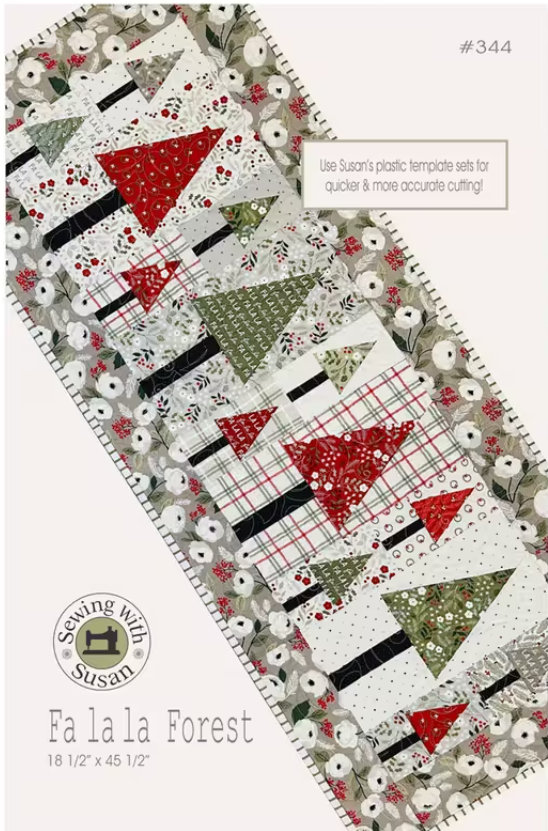 Fa la la Forest Table Runner Pattern by Sewing With Susan