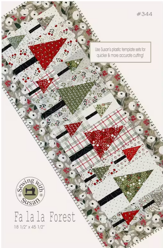 Fa la la Forest Table Runner Pattern by Sewing With Susan