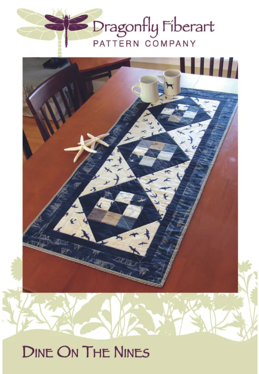 Dine On The Nines Table Runner Pattern by Dragonfly Fiberart Pattern Company