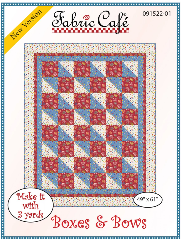 Fabric Cafe - Boxes & Bows Pattern