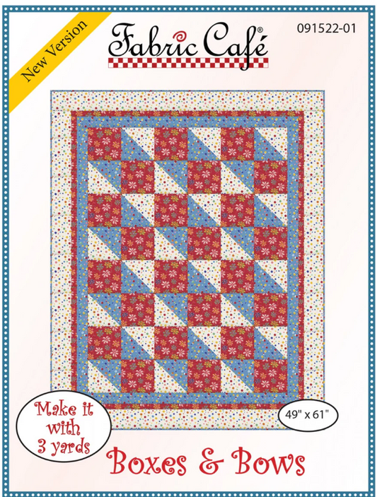 Fabric Cafe - Boxes & Bows Pattern