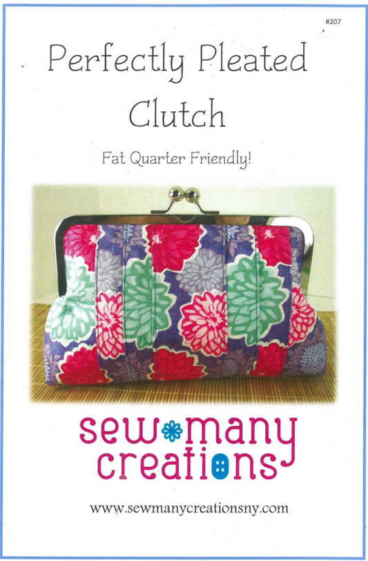 Perfectly Pleated Clutch by Sew Many Creations