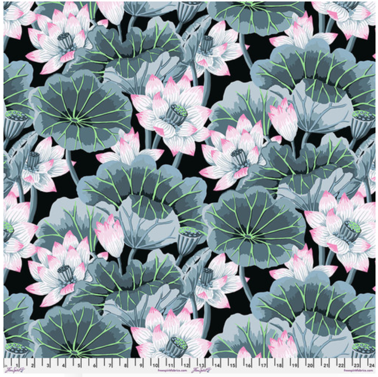 Kaffe Fassett Classics - Lake Blossoms Contrast PWGP093 by Free Spirit