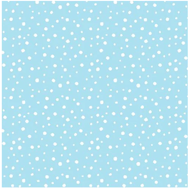Meowy Christmas - Snow Dots Light Turquoise 16239-80 by Benartex