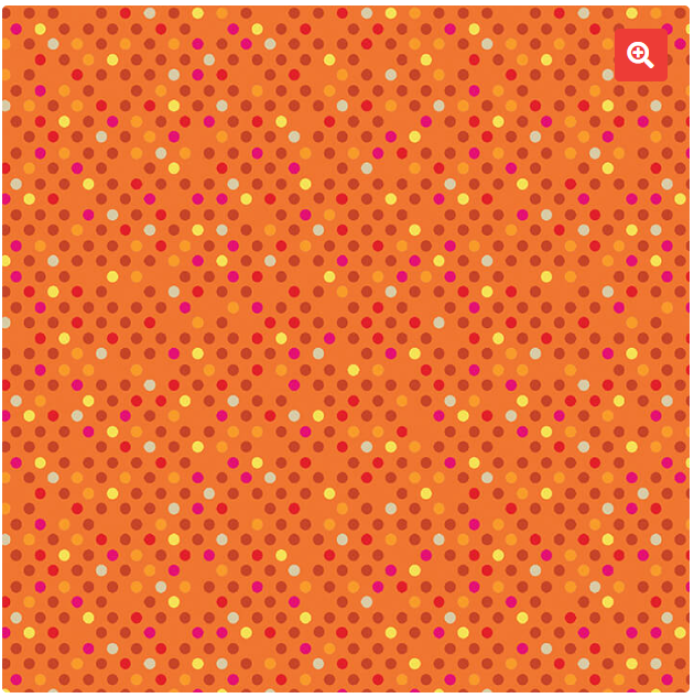Dazzle Dots - Confetti Drop Orange/Multi 16206-37 by Benartex