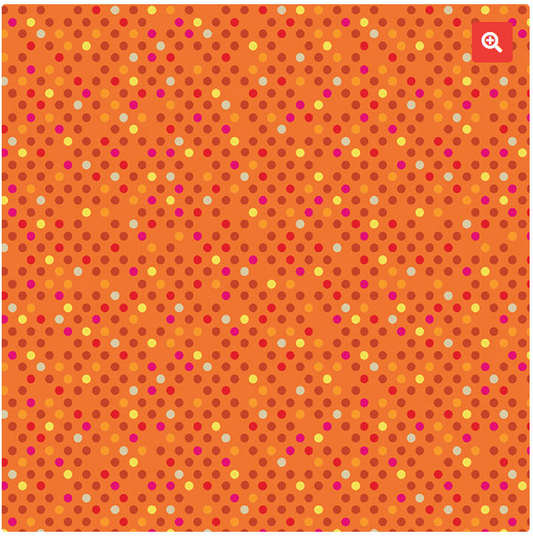 Dazzle Dots - Confetti Drop Orange/Multi 16206-37 by Benartex
