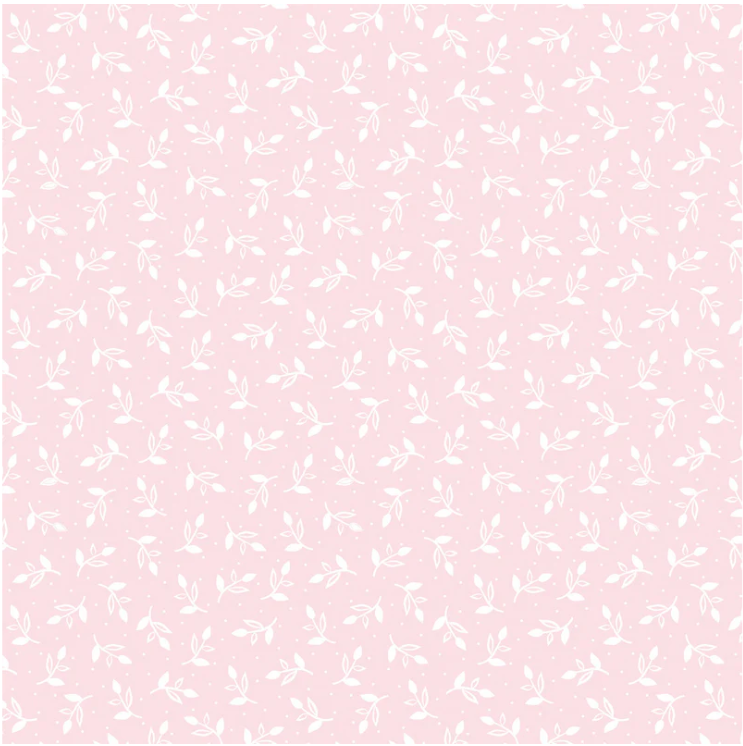 Happy Heart - Sprigs Light Pink 16163-01 by Benartex